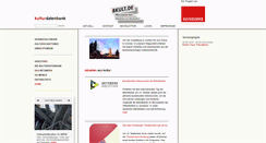 Desktop Screenshot of kulturserver.de